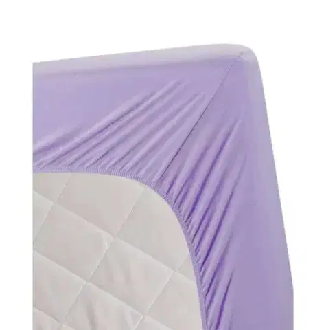 Prostěradlo jersey světle fialová TiaHome - 200x200cm