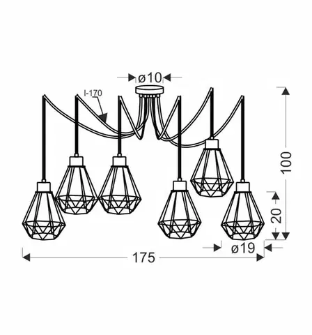 Závěsná lampa PRIMO Candellux