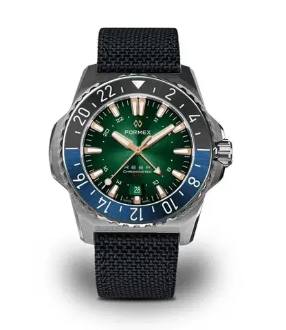 Formex Reef GMT Automatic Chronometer Green Dial with Rose Gold