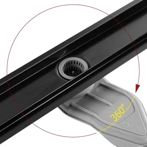 REA Lineární sprchový žlab Neox Superflow černá 80 REA-G7807