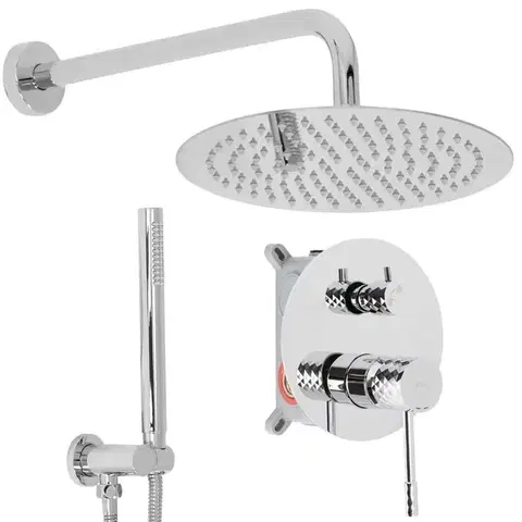 REA Podomítková sprchová sada Lungo Diamond Chrome  + BOX REA-P6963