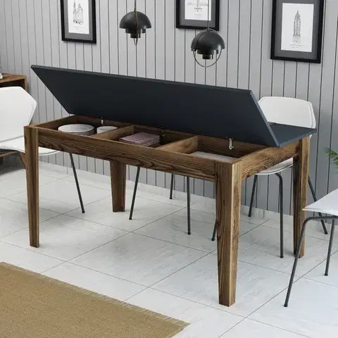 Jídelní stůl Milan 513 - Walnut, Anthracite
