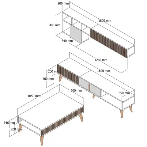Living Room Furniture Set Milan Set 481