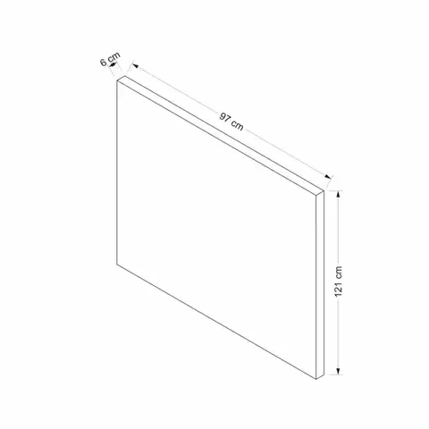 Rám jednolůžkové postele s čelem Abella 90 x 190 - Grey