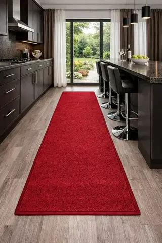 Spoltex, Běhoun na míru Eton červený 15, šíře 50 cm, červená, chodba / předsíň