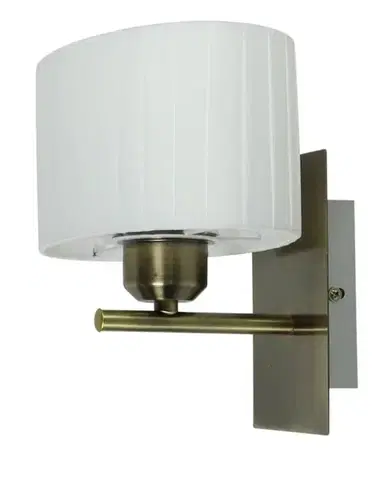 Nástěnná lampa Berg patina/bílá