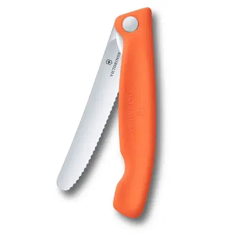 Piknikový nůž Victorinox Swiss Classic Wavy 11cm oranžový 6.7839.FC1