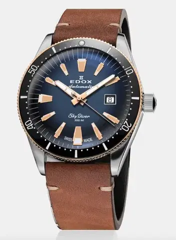 EDOX Skydiver Date Automatic 80126-357RNM-BUIDR Limited Edition