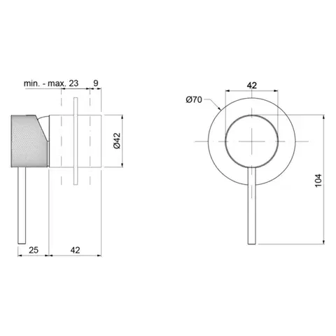 SAPHO ULTRASAN podomítková sprchová baterie, 1 výstup, chrom UT041V