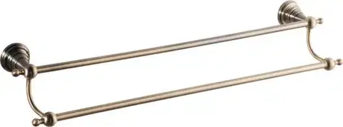 SAPHO DIAMOND dvojitý držák ručníků 600, bronz 1318-11