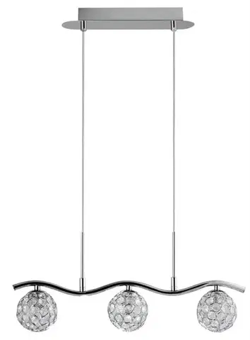 Stropní lampa Starlet G9 s chromovým křišťálovým efektem