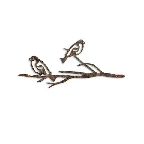 Zahradní dekorace Bird On The Branch 08 - Brown