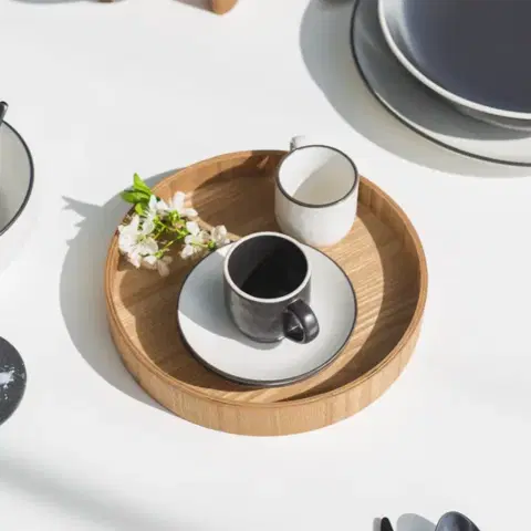 Kulatý tácek Ø 30 cm, V: 3.5 cm – Elements Wood jasan - 593984