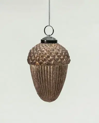 Skleněná baňka Acorn Gold 7x7x10 cm