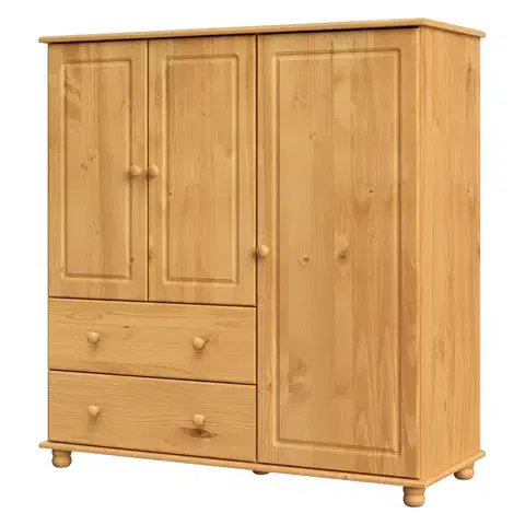 Prádelník 2 zásuvky + 3 dvířka 8018V vosk