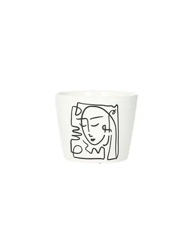 Ozdobný květináč Face II výška 8cm