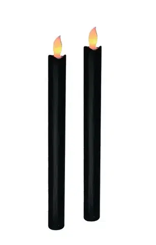 Mondex Sada 2 ks LED svíček IDALIA černá