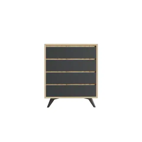 Komoda Suvera - Oak, Anthracite