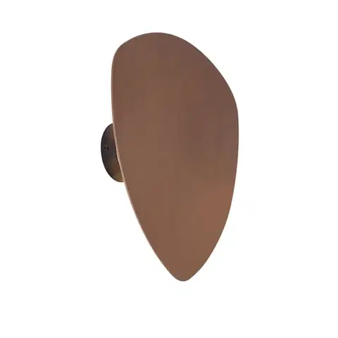 Designová nástěnná lampa bronzová organická 32cm 2-světla - Pulley
