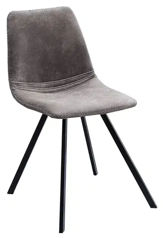 Estila Designová židle Amsterdam Retro antique šedá