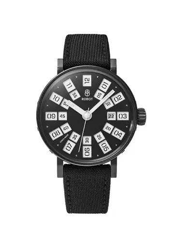 Robot Graphic Analog Black