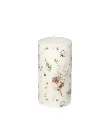 Svíčka Bianca 13cm flowers