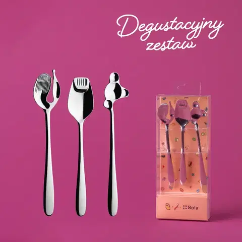 Degustační příbor set 3 ks - Alpha - 116538