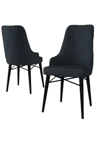 Sada židlí (4 kusy) Neta - Anthracite, Black