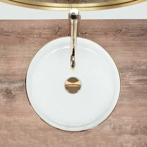 REA Umyvadlo na desku Sami Gold Edge REA-U6758