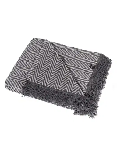 Deka Cotton Cloud 150x200cm Grey Chevron