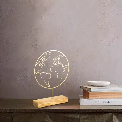 Dekorativní předmět World - Gold