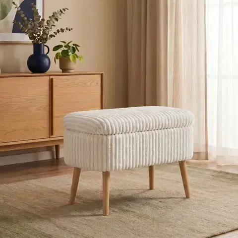 Lavice s úložným prostorem MINI OSLO  LINEN TOSCANO