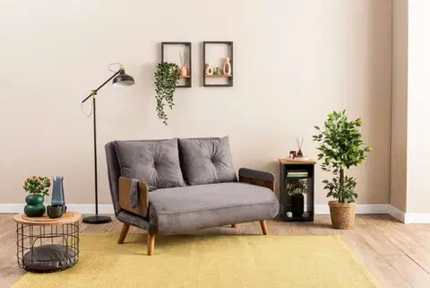 Dvoumístná rozkládací pohovka Cosmo 2-Seater - Grey