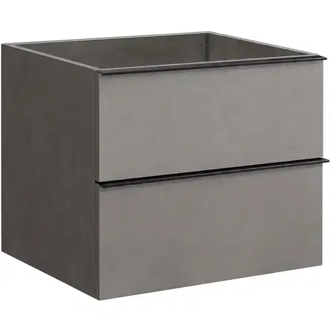 CERANO Koupelnová skříňka pod umyvadlo Velora betonově šedá 60x49,8x46  CER-006769