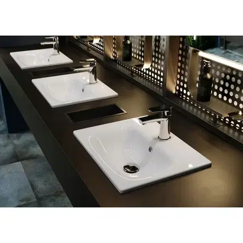 CERSANIT Zápustné keramické umyvadlo MODUO 80 K116-044