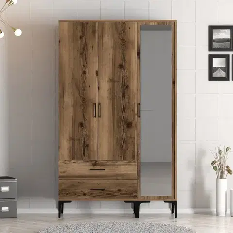 Šatní skříň Kumsal RT - Walnut