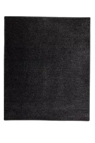 Vopi, Kusový koberec Eton černý 78, 140x200, černá, chodba / předsíň