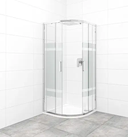 Sprchový kout čtvrtkruh 80x80 cm SAT TEX SATBKTEXS80CRS SATBKTEXS80CRS