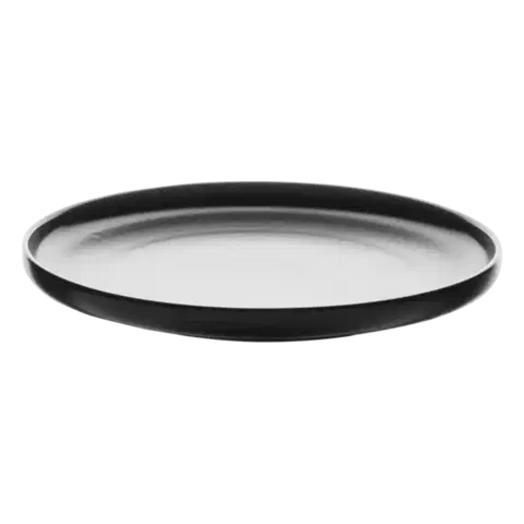 Dezertní talíř Coupe černý 20 cm – Flow - 491073