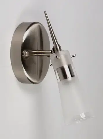 Nástěnná lampa saténový nikl nástěnná lampa Tira