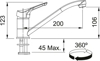 Franke FB 250.031 BASIC NEW kuchyňská baterie, chrom
