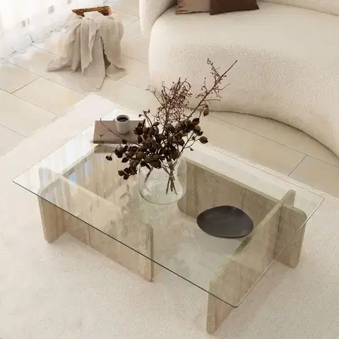 Konferenční stolek Escape - Travertine