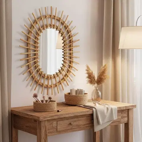REA Nástěnné zrcadlo Boho 57CM QDJ5749 HOM-02819