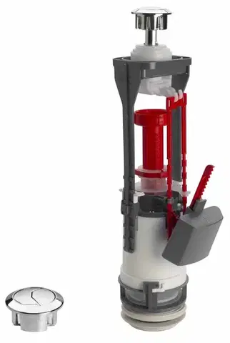 AQUALINE Vypouštěcí ventil, DUAL tlačítko, chrom OVDC001