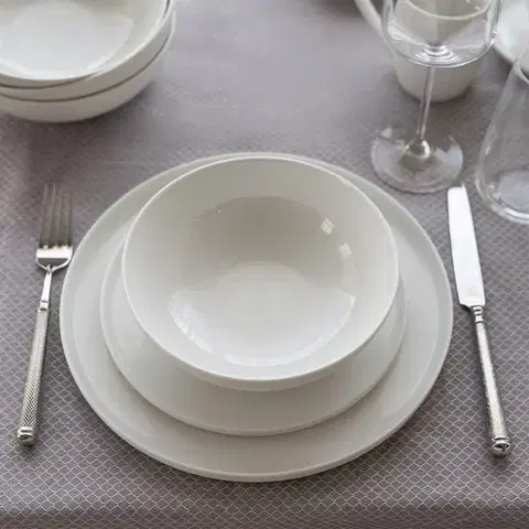 Sada talířů 12 ks — Fine Dining White - 493620