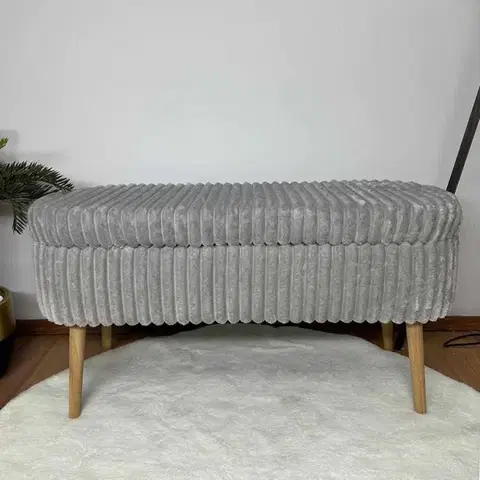 Lavice s úložným prostorem OSLO LINEN TOSCANO