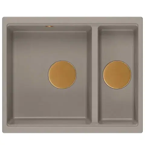 Quadron Granitový dřez Logan 150 Beige Měď HCQL5646U4-C1_U