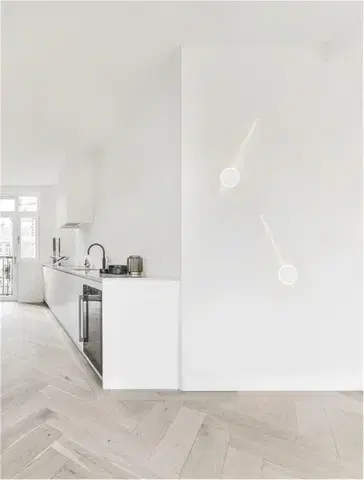 NOVA LUCE nástěnné svítidlo CLOCK LED bílý hliník 3000K 12+6W 9061426