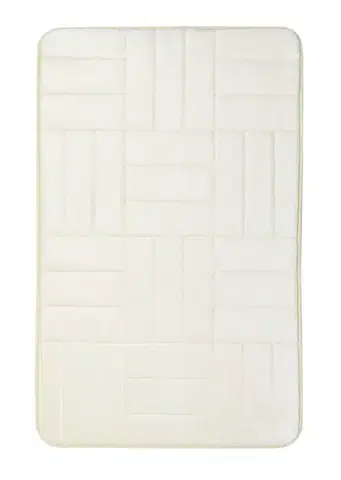 BO-MA, Protiskluzová koupelnová předložka 3D 667 cream, 50x80, bílá, koupelna