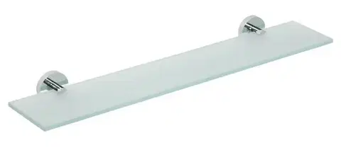 SAPHO X-ROUND E skleněná polička 600, chrom XR609